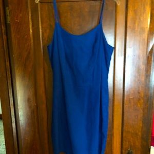 Royal blue straps summer dress